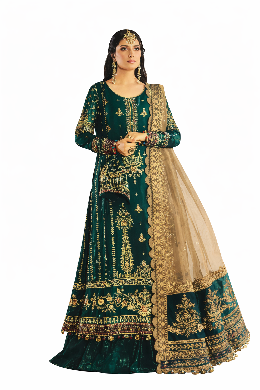 Luxury Embroidered Bridal Formal Suit (#001)